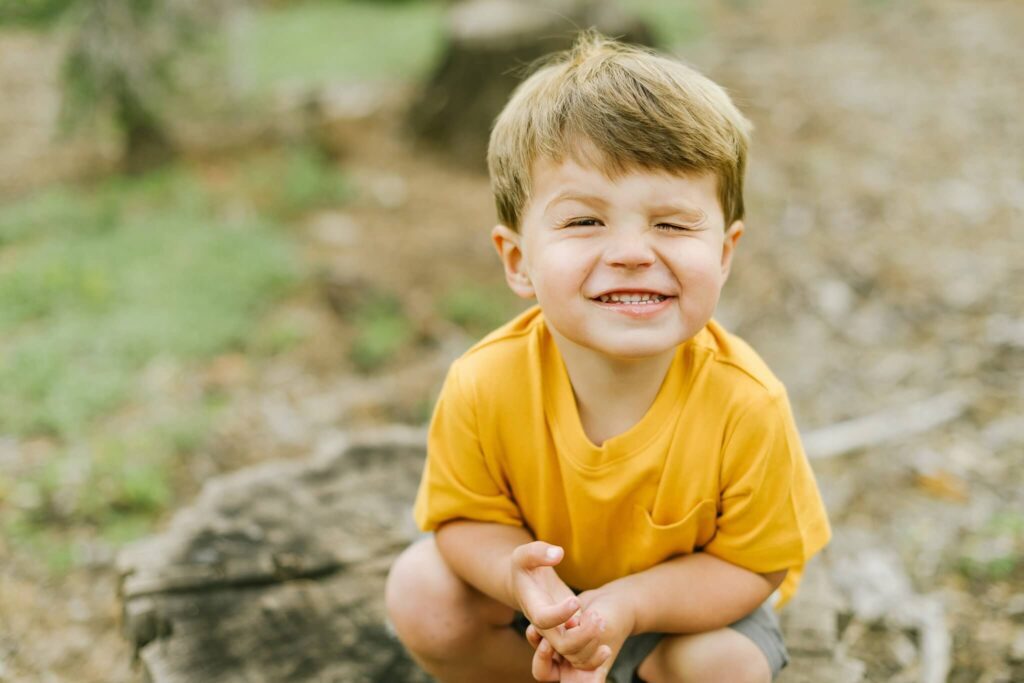 Martis Camp family session toddler faces phtoographed by Truckee family photographer