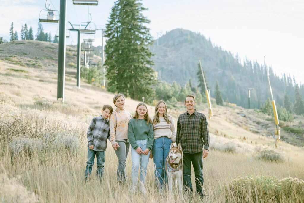 Palisades Tahoe fall family portrait
