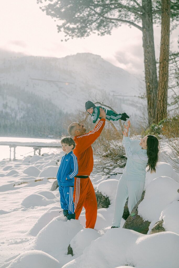 Donner Lake winter family session