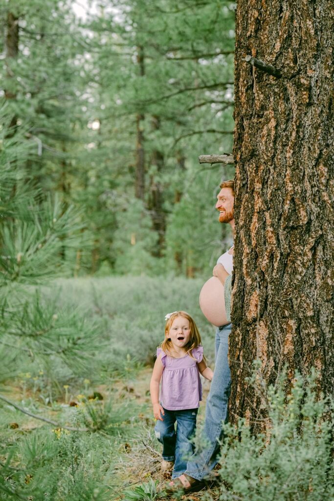 truckee family photographer humor! dad expecting!