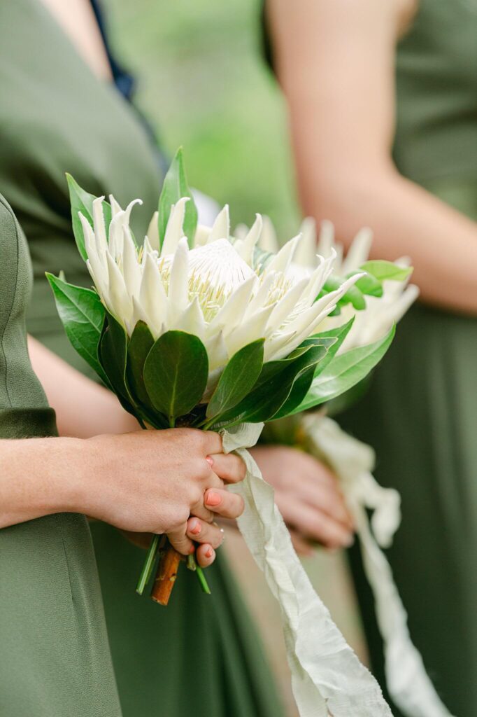 exotic flower details of brides in South Lake Tahoe