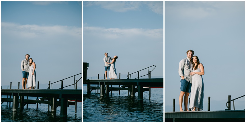 Relaxed lakefront family session by Lake Tahoe family photographer.