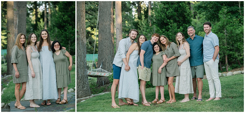 The ladies and the group during this beautiful lake Tahoe family session captured by Lake Tahoe family photographer