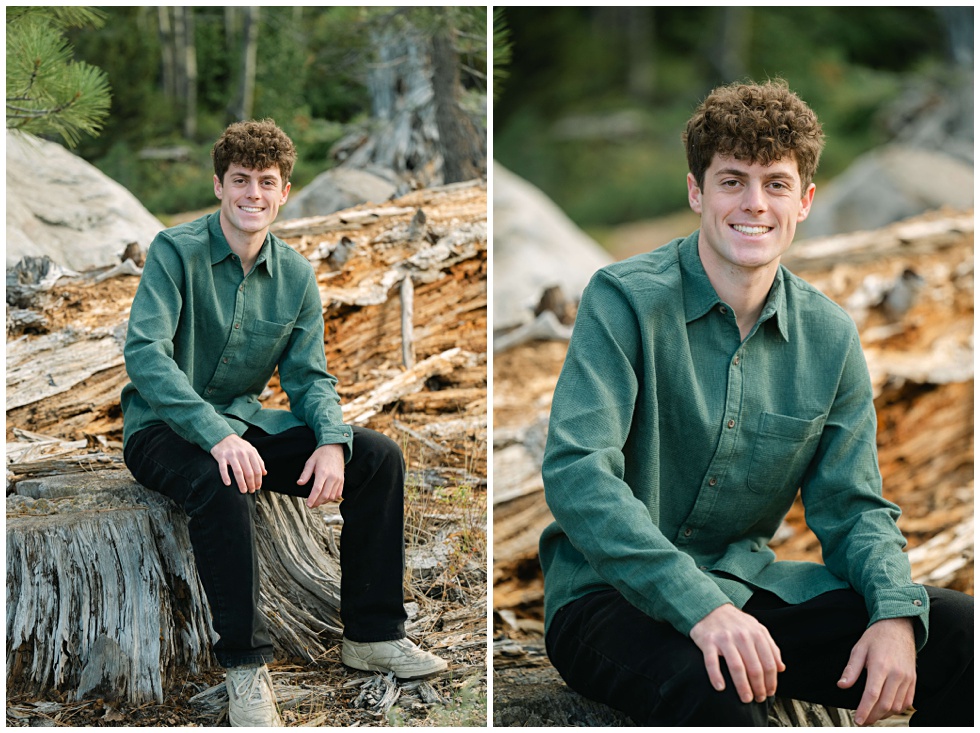 North Lake Tahoe family photography session surrounded by aspens and alpine views