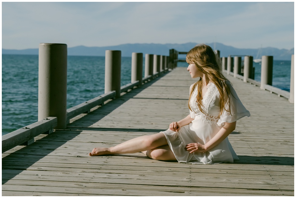 Lake Tahoe senior portrait, editorial style by Annie X Photographie